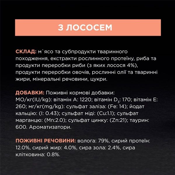 Pro Plan Nutrisavour Housecat Adult консерва для домашніх котів із лососем у соусі, 85 г 85 г