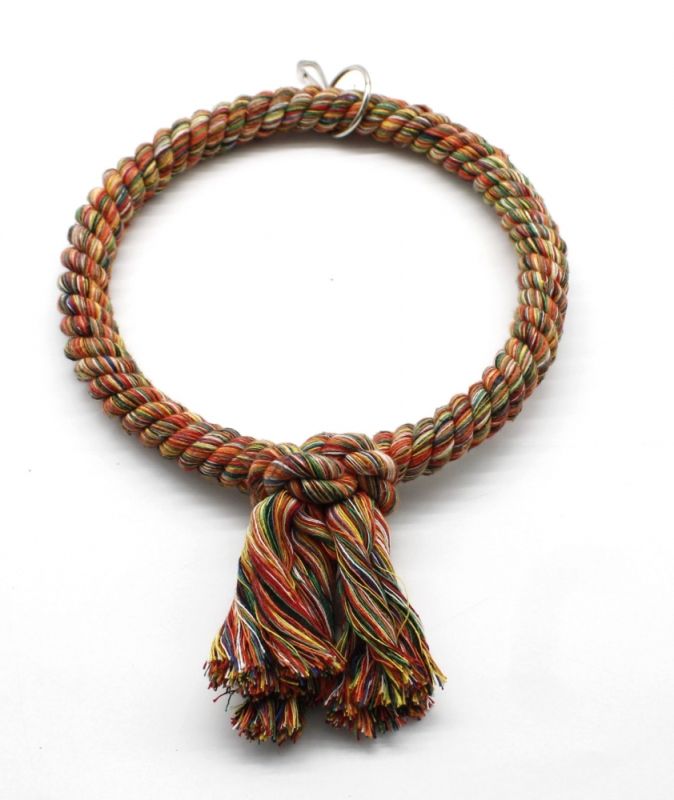 Гойдалка для птахів бавовна посилена кольорова 23 см. 