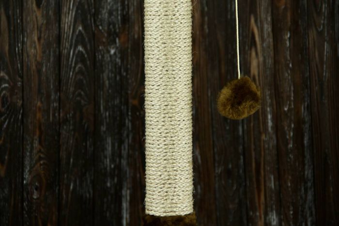 Когтеточка Гном, сизаль 37  37,см Коричневий