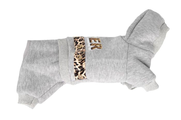 Тигр комбінезон для собак дівчаток трикотаж на флісі XS