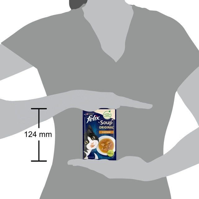  Purina Felix Вологий корм - суп для котів з яловичиною 48г  