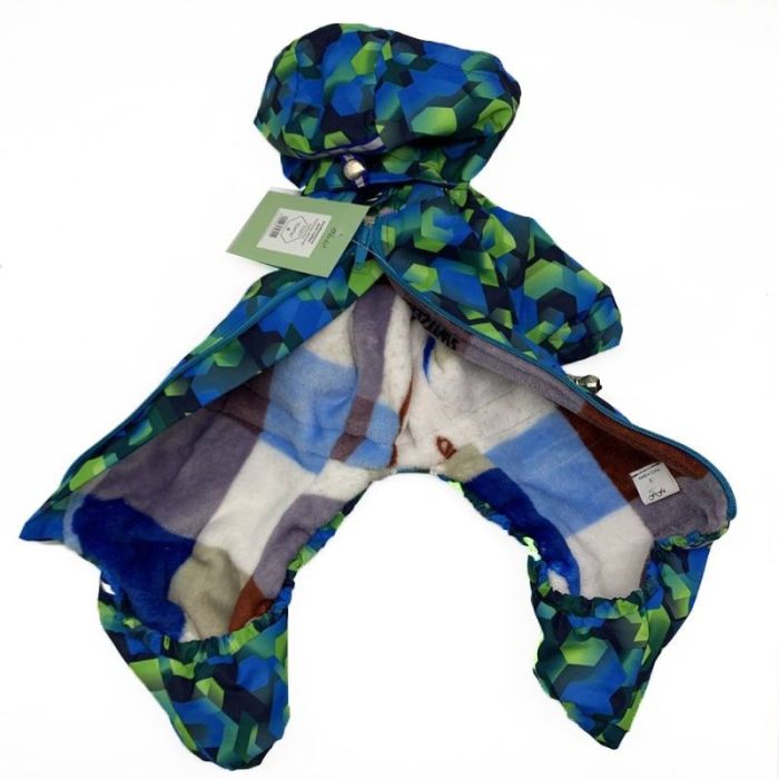 Стільники комбінезон для собак хлопчиків велсофт без силікону M