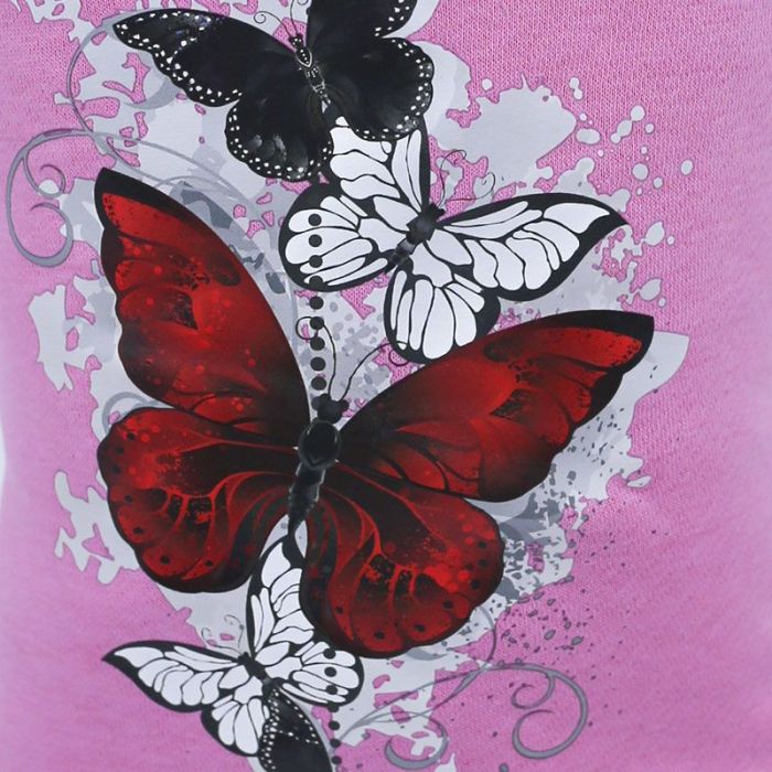 Метелик світшот для собак дівчаток трикотаж на флісі S2