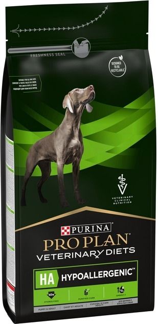 АКЦІЯ Pro Plan Veterinary Diets HA сухий дієтичний корм для цуценят та дорослих собак 1,3 кг 