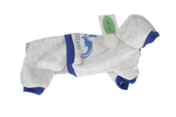 Дракоша комбінезон для собак хлопчиків трикотаж на флісі S1