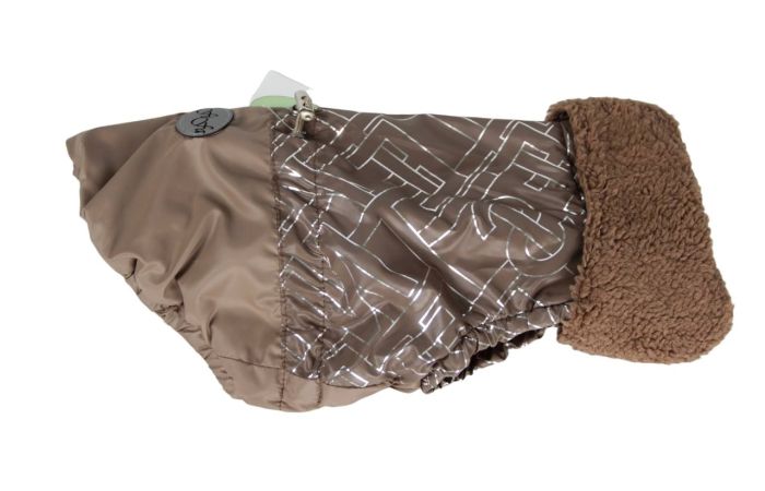 Еспресо жилет для собак хлопчиків на овчині XS