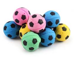 Мяч зефірний футбольний 5шт  4,5 см Упаковка Одноколірний