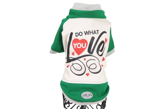 Свято світшот для собак унісекс трикотаж на флісі Зелений S3