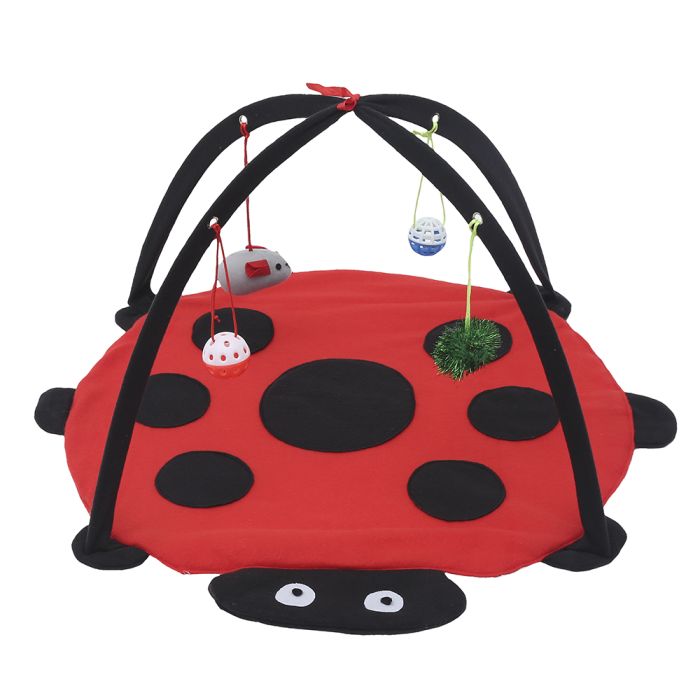 Ігровий розвиваючий килимок з іграшками для кішок 555535 см 