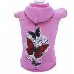 Метелик світшот для собак дівчаток трикотаж на флісі L1