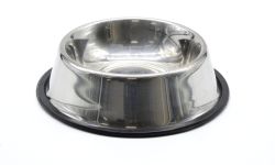 Миска металева з гумовою основою 500 мл.