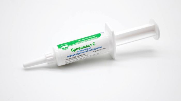 Бровамаст з шприц для сухостійних (клоксацилін) 5мл, Бровафарма 