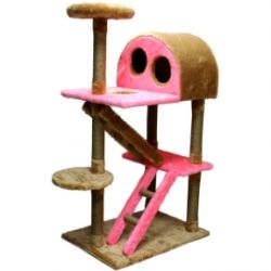 Когтеточка Версаль, джутова 704050 Сіро-рожева