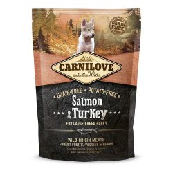 Carnilove Large Breed Puppy з лососем та індичкою сухий корм для цуценят і великих порід 1.5 кг 
