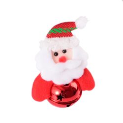 Іграшка Санта на мячі, 6 см 