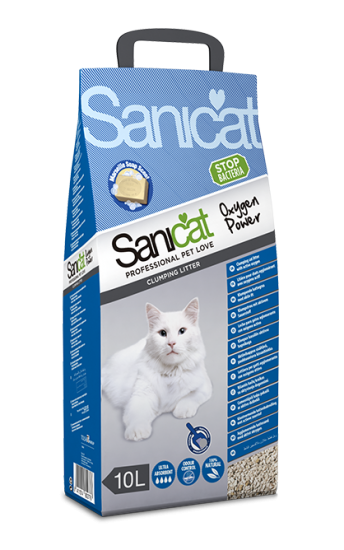 Sanicat CLUMP OXIGEN POWER наповнювач для котів комкующийся 10 л 