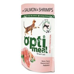 Optimeal Лосось і креветки в соусі консерви для кішок 85 г 85 г