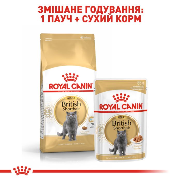 Royal Canin British Shorthair (Роял Канін) 34 для кішок породи Британська короткошерста старше 12 місяців 400 г