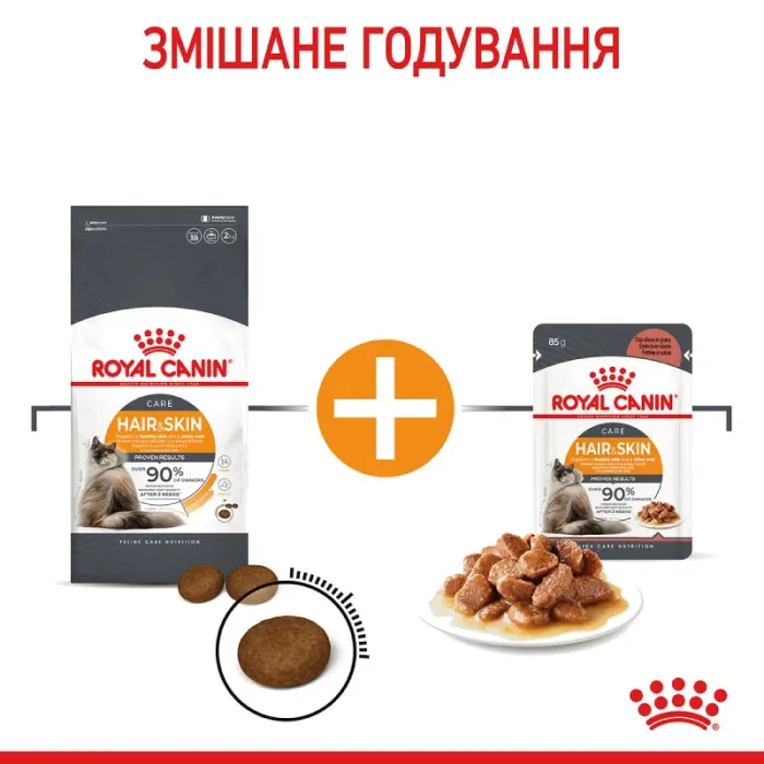Royal Canin Hair  Skin 33 (Роял Канін Хеїр енд скін) для кішок з проблемною шерстю і чутливою шкірою 2 кг